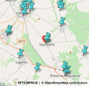 Mappa Via Magenta, 73056 Taurisano LE, Italia (6.2215)