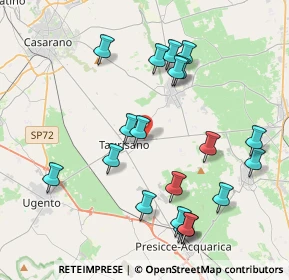 Mappa Via Miggiano, 73056 Taurisano LE, Italia (4.649)