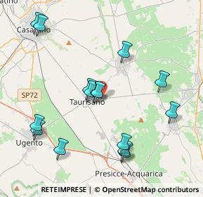 Mappa Via Miggiano, 73056 Taurisano LE, Italia (4.59933)