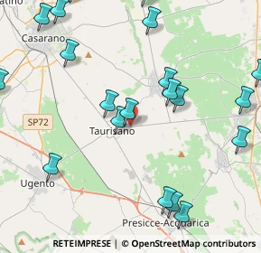 Mappa Via Miggiano, 73056 Taurisano LE, Italia (5.754)