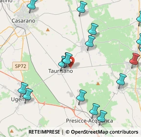 Mappa Via Miggiano, 73056 Taurisano LE, Italia (5.73882)