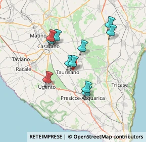 Mappa Via Miggiano, 73056 Taurisano LE, Italia (6.63909)