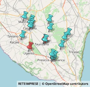 Mappa Via Miggiano, 73056 Taurisano LE, Italia (6.87412)