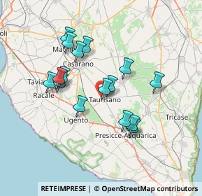 Mappa Via Ippolito Nievo, 73056 Taurisano LE, Italia (6.79625)