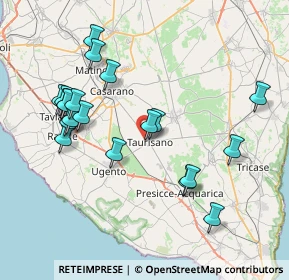 Mappa Via Ippolito Nievo, 73056 Taurisano LE, Italia (8.7505)