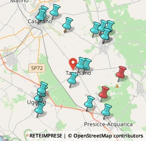 Mappa Via Ippolito Nievo, 73056 Taurisano LE, Italia (4.8935)