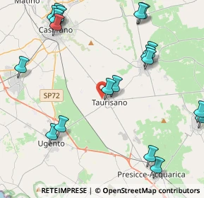 Mappa Via Ippolito Nievo, 73056 Taurisano LE, Italia (5.91842)