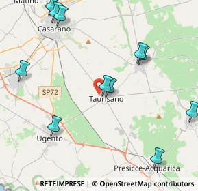 Mappa Via Ippolito Nievo, 73056 Taurisano LE, Italia (5.73583)