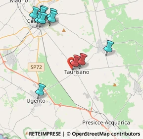 Mappa Via Ippolito Nievo, 73056 Taurisano LE, Italia (5.21833)