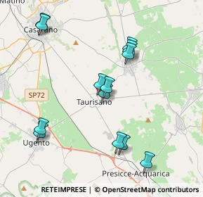 Mappa Via Quarto, 73056 Taurisano LE, Italia (4.35692)