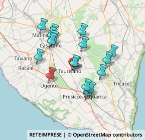 Mappa Via Quarto, 73056 Taurisano LE, Italia (6.80412)