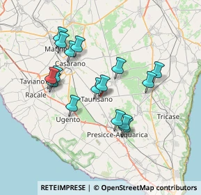 Mappa Via Quarto, 73056 Taurisano LE, Italia (7.02625)