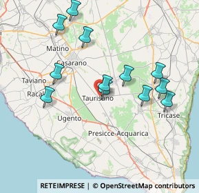Mappa 73056 Taurisano LE, Italia (8.03)
