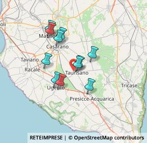 Mappa Via Gagliardo, 73056 Taurisano LE, Italia (5.79)