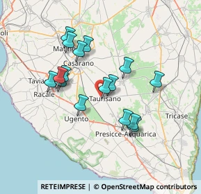 Mappa Via Gagliardo, 73056 Taurisano LE, Italia (6.77563)