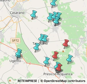 Mappa SP374, 73056 Taurisano LE, Italia (4.714)