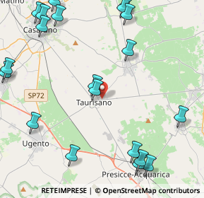 Mappa SP374, 73056 Taurisano LE, Italia (6.3725)