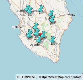 Mappa SP374, 73056 Taurisano LE, Italia (12.34)