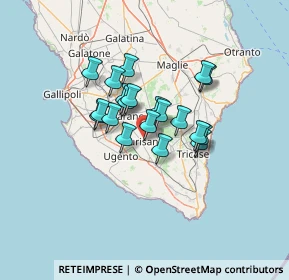 Mappa SP374, 73056 Taurisano LE, Italia (9.9505)