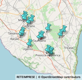 Mappa SP374, 73056 Taurisano LE, Italia (6.92467)