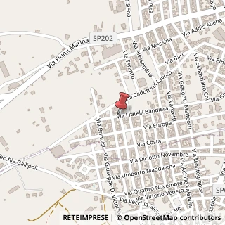 Mappa Via sassari, 73055 Racale, Lecce (Puglia)