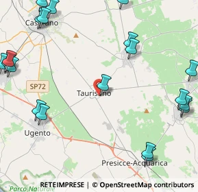 Mappa Via Giovanni XXIII, 73056 Taurisano LE, Italia (6.793)