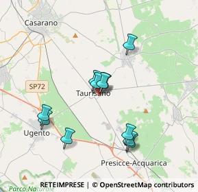 Mappa Via Dispersi in Russia, 73056 Taurisano LE, Italia (3.45455)