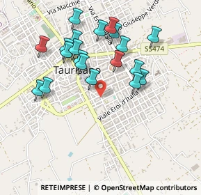 Mappa Via Lecce, 73056 Taurisano LE, Italia (0.5105)