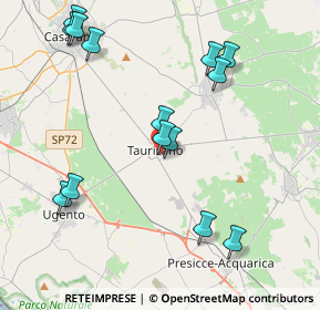 Mappa Via Lecce, 73056 Taurisano LE, Italia (4.88643)