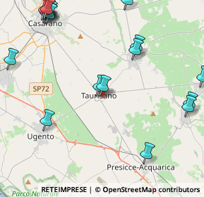 Mappa Via Lecce, 73056 Taurisano LE, Italia (6.46737)