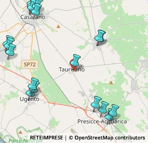Mappa Via Lecce, 73056 Taurisano LE, Italia (6.41667)