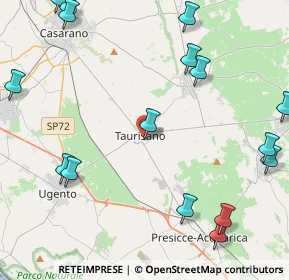 Mappa Via Lecce, 73056 Taurisano LE, Italia (6.4125)