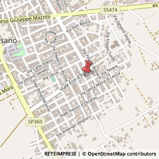 Mappa Via Firenze, 23, 73056 Taurisano, Lecce (Puglia)