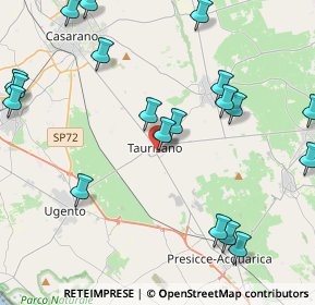 Mappa Via Armando Diaz, 73056 Taurisano LE, Italia (5.8665)