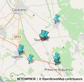 Mappa Via Armando Diaz, 73056 Taurisano LE, Italia (3.44909)