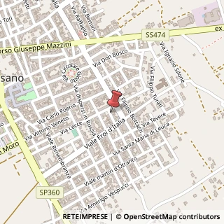 Mappa Via Firenze, 5, 73056 Taurisano LE, Italia, 73056 Taurisano, Lecce (Puglia)