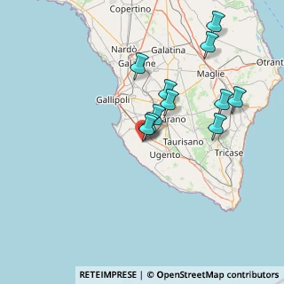 Mappa Via Ciro Menotti, 73055 Racale LE, Italia (14.95364)