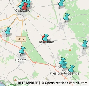 Mappa Via Addis Abeba, 73056 Taurisano LE, Italia (6.8725)