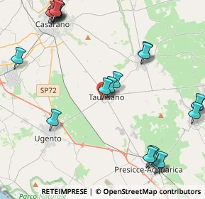 Mappa Via Addis Abeba, 73056 Taurisano LE, Italia (5.9875)