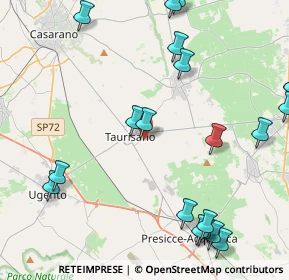 Mappa Via Sandro Pertini, 73056 Taurisano LE, Italia (6.165)