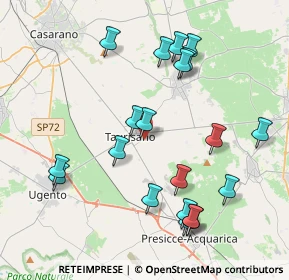 Mappa Via Sandro Pertini, 73056 Taurisano LE, Italia (4.607)