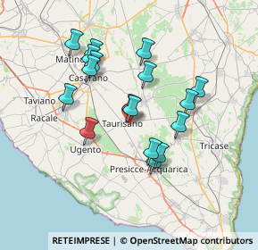 Mappa Via Sandro Pertini, 73056 Taurisano LE, Italia (6.89294)