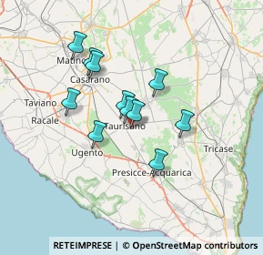 Mappa Via Sandro Pertini, 73056 Taurisano LE, Italia (5.79909)