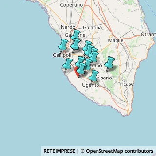 Mappa Via Giacomo Matteotti, 73055 Racale LE, Italia (8.63588)