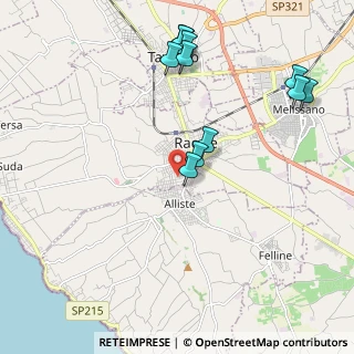 Mappa Via Giacomo Matteotti, 73055 Racale LE, Italia (2.43)