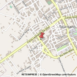 Mappa Via Addis Abeba, 73056 Taurisano LE, Italia, 73056 Taurisano, Lecce (Puglia)