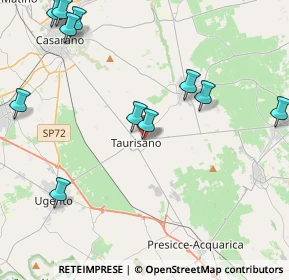 Mappa Via Clemenza, 73056 Taurisano LE, Italia (5.57909)