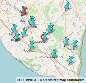 Mappa Via Clemenza, 73056 Taurisano LE, Italia (9.11647)