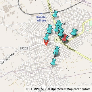 Mappa Via Addis Abeba, 73055 Racale LE, Italia (0.435)