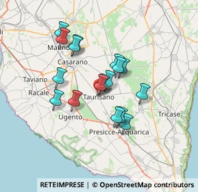 Mappa Via Duca D'Aosta, 73056 Taurisano LE, Italia (5.92)